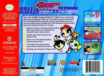 Powerpuff Girls, The - Chemical X-Traction (USA) box cover back